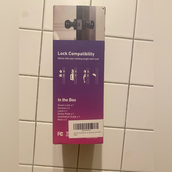 Geek Smart Knob Fingerprint Access and App Control Matte Black NIB - Picture 2 of 6